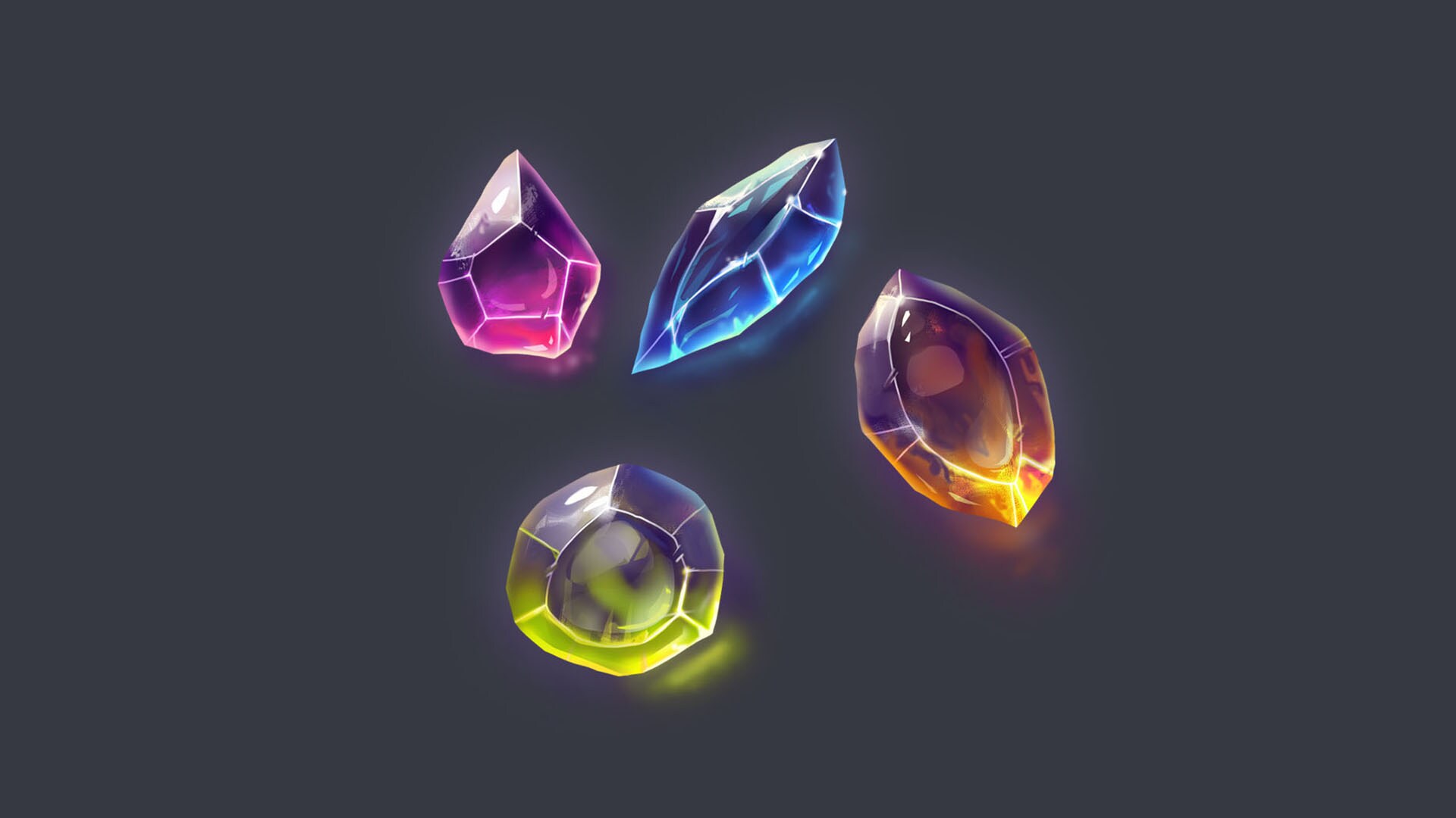 Stones And Gem Icons in 2D Assets UE Marketplace